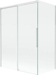 Mexen Rox, kétszárnyú tolóajtós kádparaván 120 + 70 x 150 cm, 8 mm-es átlátszó üveg, fehér profil, 8C9-120-070-20-00 (8C9-120-070-20-00)