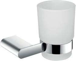 Novaservis - Fogkefe és fogkrém tartó üveg Titania Naty króm, 66606, 0 (66606.0)