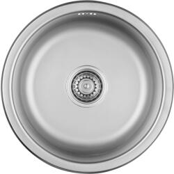 Kuchinox Normál, 1 rekeszes rozsdamentes mosogató 430x430x175 mm, sima felület, acél, LAV-SGN_088T (LAV-SGN_088T)