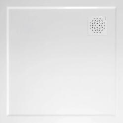 SAPHO Gelco, XENA zuhanytálca öntött márványból, négyzet alakú 90x90cm, fehér, HX009 (HX009)