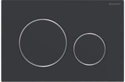 Geberit Sigma20, Sigma20 vezérlőgomb, matt fekete/fényes króm, 115.882. 14.1 (115.882.14.1)