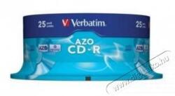 Verbatim CDV7052B25 CD-R Crystal cake box CD lemez 25db/csomag