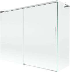 Mexen Rox, L tolóajtós, kétszárnyú kádparaván 190 + 90 x 150 cm, 8 mm-es átlátszó üveg, króm profil, 8C9L-190-090-01-00 (8C9L-190-090-01-00)