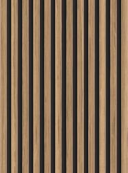 Mexen Lam-B, akusztikus fali lécek 275 × 30 cm, 4 mm-es HDF lap, műszaki furnér, világos diófa, S100-275307-3015-017 (S100-275307-3015-017)