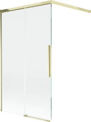 Mexen Rox, kétszárnyú tolóajtós kádparaván 100 x 150 cm, 8 mm-es átlátszó üveg, fényes arany profil, 8C9-100-003-50-00 (8C9-100-003-50-00)