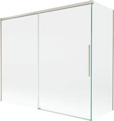Mexen Rox, kétszárnyú tolóajtós kádparaván 180 + 80 x 150 cm, 8 mm-es átlátszó üveg, acélprofil, 8C9-180-080-97-00 (8C9-180-080-97-00)