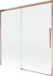 Mexen Rox, kétszárnyú tolóajtós kádparaván 160 x 150 cm, 8 mm-es átlátszó üveg, rozéarany profil, 8C9-160-001-60-00 (8C9-160-001-60-00)