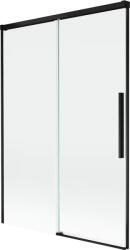 Mexen Rox, kétszárnyú tolóajtós kádparaván 120 x 150 cm, 8 mm-es átlátszó üveg, matt fekete profil, 8C9-120-001-70-00 (8C9-120-001-70-00)