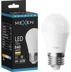 Mexen Nova, LED izzó E27, G45, 8W, meleg - 3000K, 840 lm - L101-E27-0830-01 (L101-E27-0830-01)