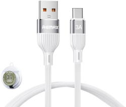 REMAX Cablu de date cu incarcare rapida REMAX RC-C136, USB-A la USB-C, 1 metru, 3A, alb (RCC136AC) - vexio