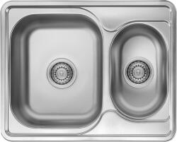 Kuchinox Junak, 1, 5 rekeszes rozsdamentes mosogató 630x500x190 mm, acél, LAV-SQA_030T (LAV-SQA_030T)