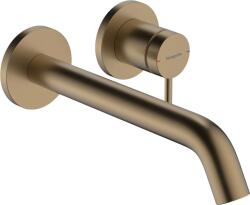 Hansgrohe Tecturis S, EcoSmart+ rejtett karos mosdócsaptelep 225 mm-es kifolyóval, szálcsiszolt bronz, HAN-73351140 (HAN-73351140)