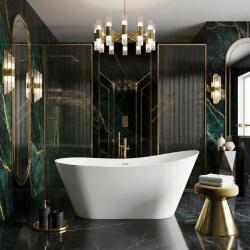 Rea Lusso Slim, szabadon álló kád 170×74 cm, fehér, REA-W0504 (REA-W0504)