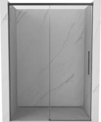 Mexen Rox, tolóajtó zuhanykabinhoz 145 cm, 8 mm-es átlátszó üveg, szálcsiszolt grafit profil, 8C2-145-000-66-00 (8C2-145-000-66-00)