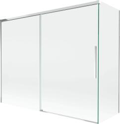 Mexen Rox, kétszárnyú tolóajtós kádparaván 190 + 80 x 150 cm, 8 mm-es átlátszó üveg, króm profil, 8C9-190-080-01-00 (8C9-190-080-01-00)