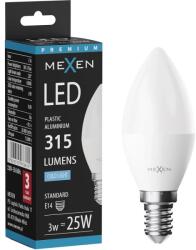 Mexen Nova, LED izzó E14, C37, 3W, semleges - 4000K, 315 lm - L102-E14-0340-01 (L102-E14-0365-01)