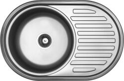 Kuchinox Faro, 1 rekeszes rozsdamentes mosogató 770x500x175 mm csepegtetővel, acél, LAV-SKH_381T (LAV-SKH_381T)