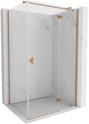 Mexen Mist HT, zuhanykabin jobb oldali nyílóajtóval 70 x 120 cm, átlátszó üveg, matt réz, 8A5T-070-120-65-00-P (8A5T-070-120-65-00-P)