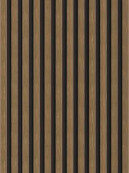 Mexen Lam-B, akusztikus fali lécek 275 × 30 cm, 4 mm-es HDF lap, műszaki furnér, natúr diófa, S100-275307-3015-016 (S100-275307-3015-016)