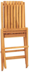 vidaXL 6 db Összecsukható Tömör Tíkfa Kerti Szék 47x47x89 cm