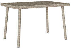 vidaXL Téglalap Polyrattan Kerti Dohányzóasztal 60x40x37cm