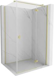 Mexen Mist HT, zuhanykabin jobb oldali nyílóajtóval 70 x 85 cm, átlátszó üveg, matt arany, 8A5T-070-085-55-00-P (8A5T-070-085-55-00-P)