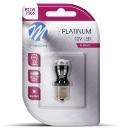 m-tech BA15s P21/5W 12-24V 14LED, piros, 1 db (LB820R-01B)