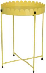  Decoris virágállvány vas beltérre Ø 32 cm x 45, 5 cm sárga