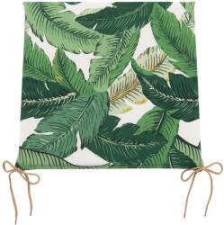 Doppler ülőpárna cipzáras zöld levelekkel 45 cm x 44 cm x 3 cm