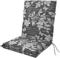 Doppler alacsony háttámlájú párna szürke mintával 100 cm x 48 cm x 5 cm