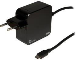 Inter-Tech Alimentator Inter-Tech PD-2045, 20 V, 3 A, USB-C, 45 W, Black (88882221)