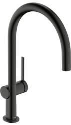 Hansgrohe Talis mosogató csaptelep forgó karral csiszolt fekete króm 72804340 (72804340)