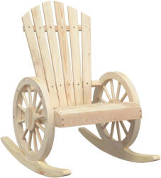 vidaXL Tömör Fenyőfa Adirondack Hintaszék