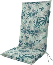 Doppler magas háttámlájú párna zöld virágmintával 119 cm x 48 cm x 6 cm