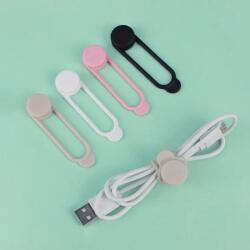 Cellect Szilikon 6in1 kábelkötegelő, 6 db, Újrahasználható, Fehér (CEL-CABLETIES-W)