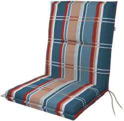 Doppler alacsony háttámlájú párna kockás kék 100 cm x 48 cm x 5 cm