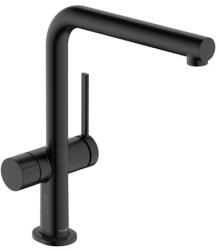 Hansgrohe Talis mosogató csaptelep elzárószeleppel csiszolt fekete króm 72827340 (72827340)