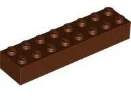 LEGO® 3007c88 - LEGO vörösesbarna kocka 2 x 8 méretű (3007c88)