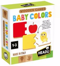 Headu Headu: Дървена Монтеcори образователна играчка за бебета - Цветове (MU62500)
