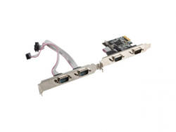 Lanberg 4x DB-9(COM) bővítő kártya PCIe (PCE-DB9-004) (PCE-DB9-004)