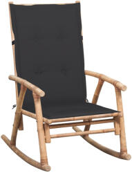 vidaXL Bambusz Hintaszék Párnával