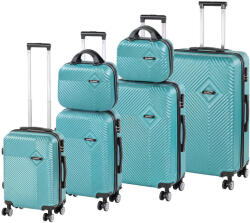 Leziter TraveLux Pro XXXXXIV gurulós bőrönd szett lagúnakék (LTRPBS-XXXXXIVLK) - homelux