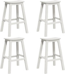 vidaXL Bárszékek 6 db Fehér Hdpe