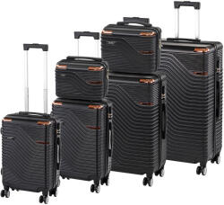 Leziter TraveLux Urban XXXXXII gurulós bőrönd szett fekete (LTRUBS-XXXXXII-BL) - homelux