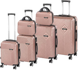 Leziter TraveLux Pro XXXXXIV gurulós bőrönd szett rosegold (LTRPBS-XXXXXIVRG)