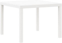 vidaXL Kültéri Asztal Fehér Műanyag Közepes Tartós Pavilon Asztal