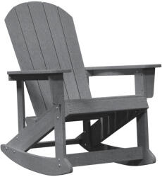 vidaXL Adirondack Hintaszék Világosszürke 73.5X92X90 cm Hdpe