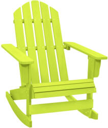 vidaXL Zöld Tömör Fenyőfa Kerti Adirondack Hintaszék