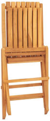 vidaXL 4 db Tömör Tíkfa Összecsukható Kerti Szék 47x47x89 cm