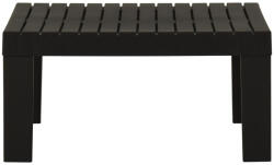 vidaXL Szürke Kerti Műanyag Társalgóasztal